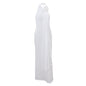 Ins Hot Girl Fashion Backless Temperament Three-dimensional Flower Decoration Halter Dress