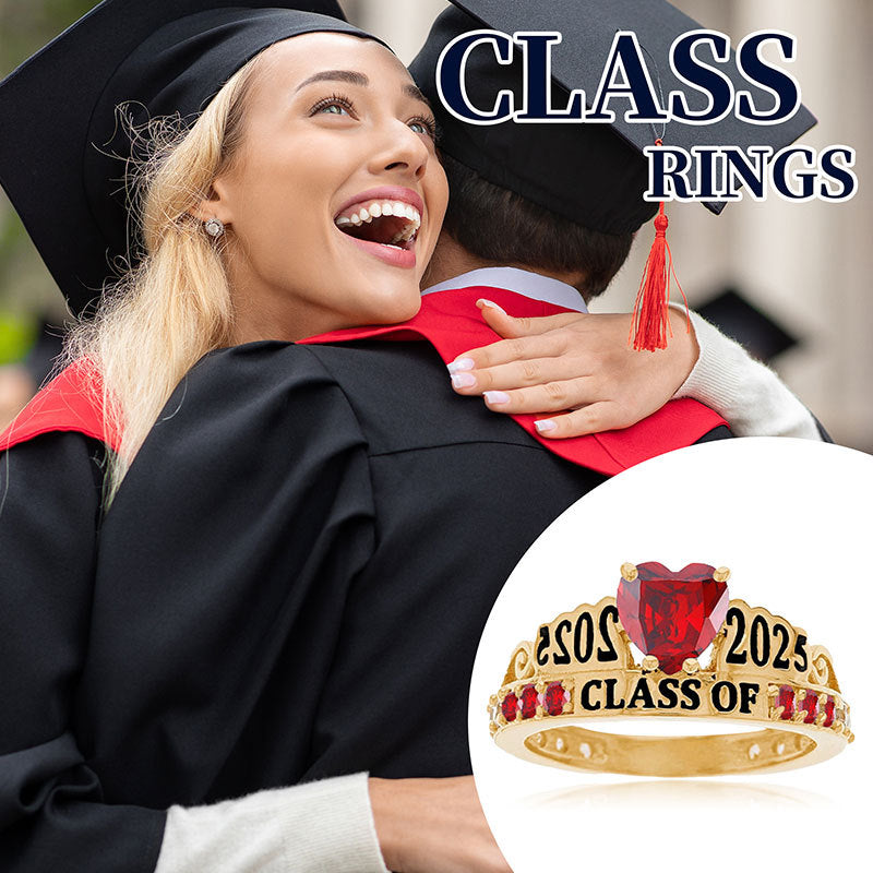 December Birthstone Graduation Commemorative Ring