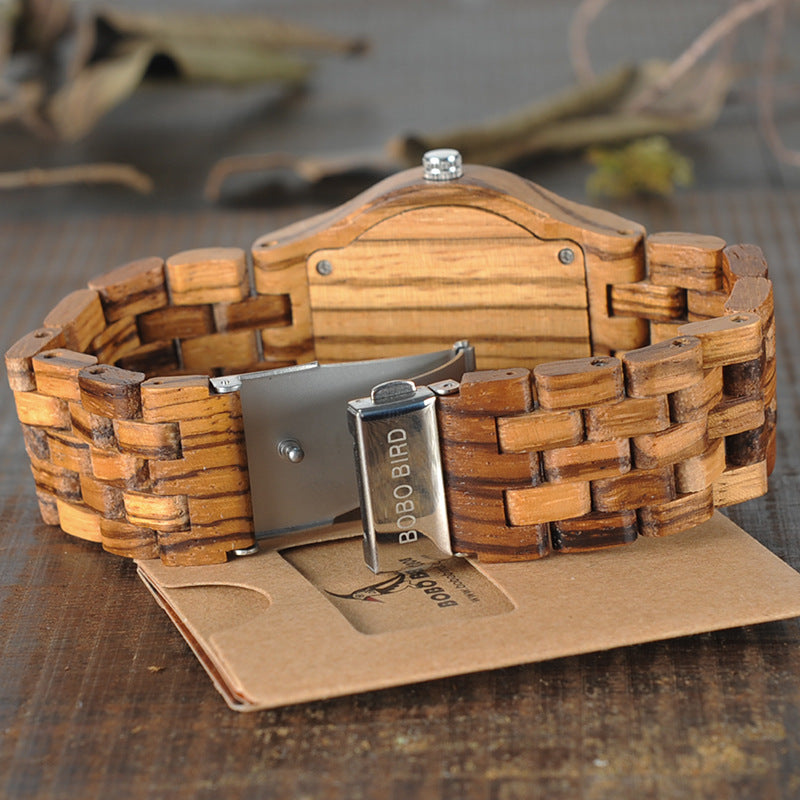 Wooden Pointer Style Quartz Watch