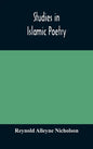 Studies in Islamic poetry - Hardcover
