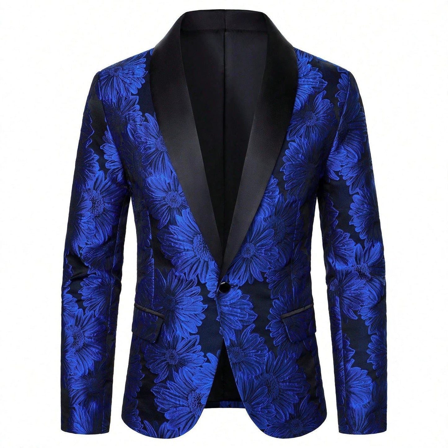 Mens Light-business-pattern Single-breasted One-button Suit