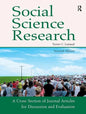 Social Science Research: A Cross Section of Journal Articles for Discussion & Evaluation - Paperback