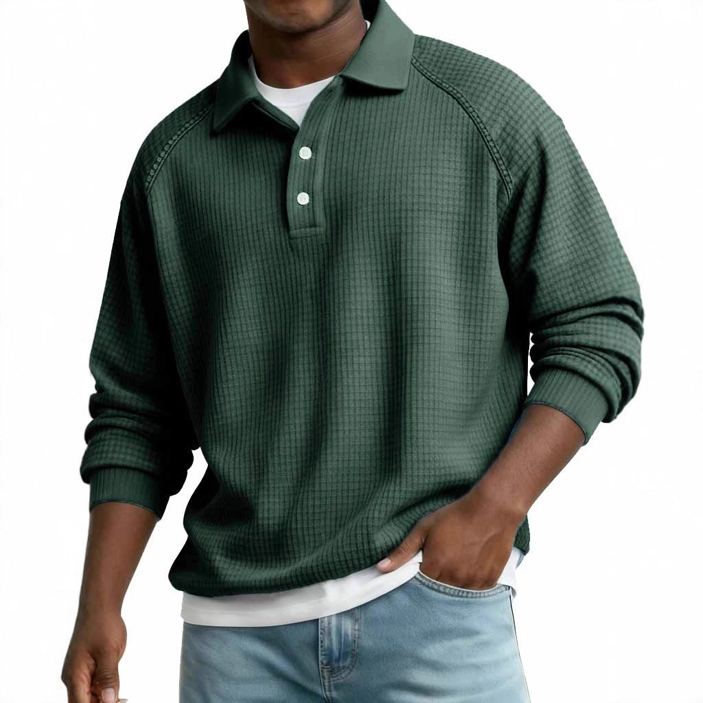 Mens Casual Stylish Long-sleeve Top