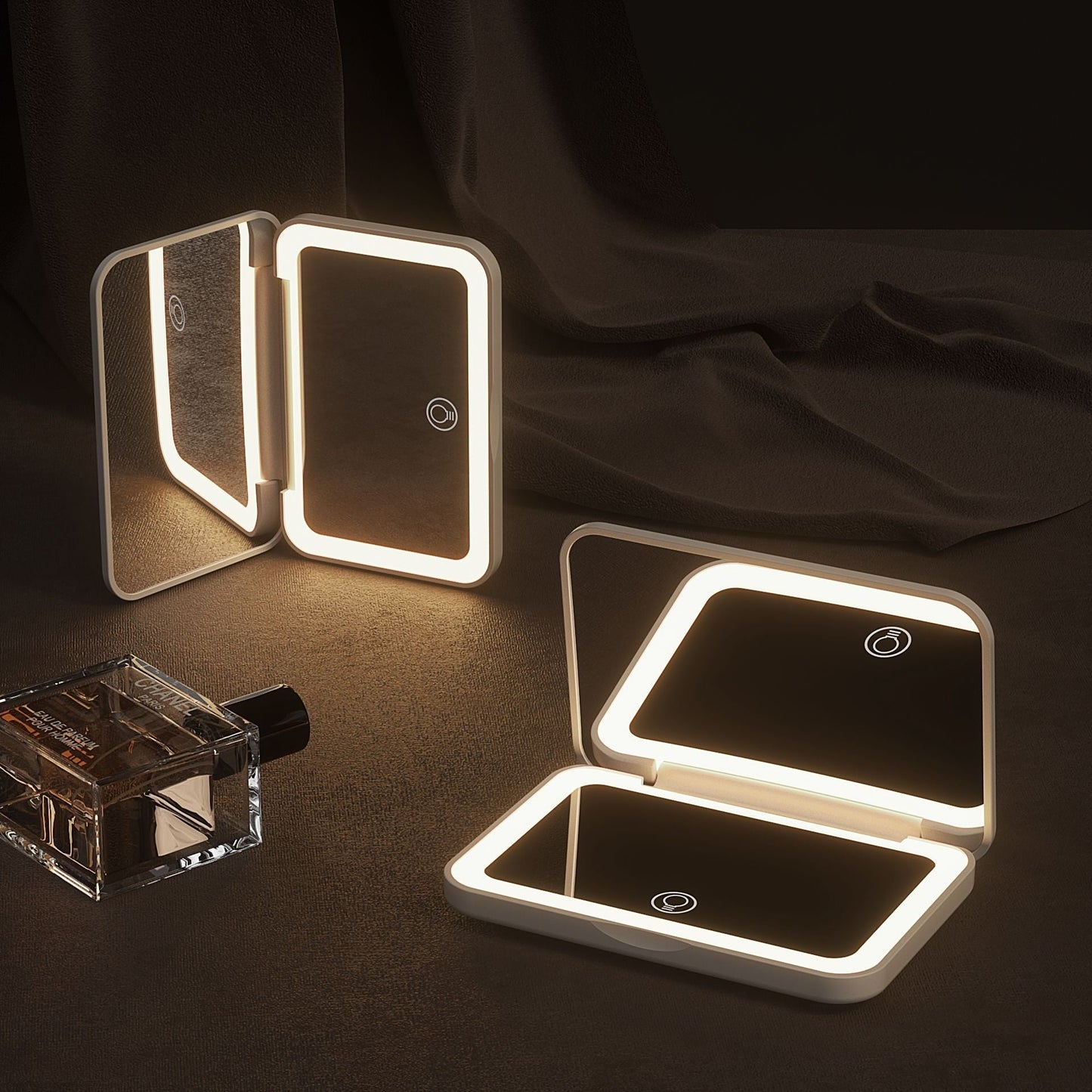 Rechargeable Portable LED Makeup Mirror