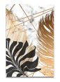 European Style Plant Gold Leaf Decorative Canvas Painting