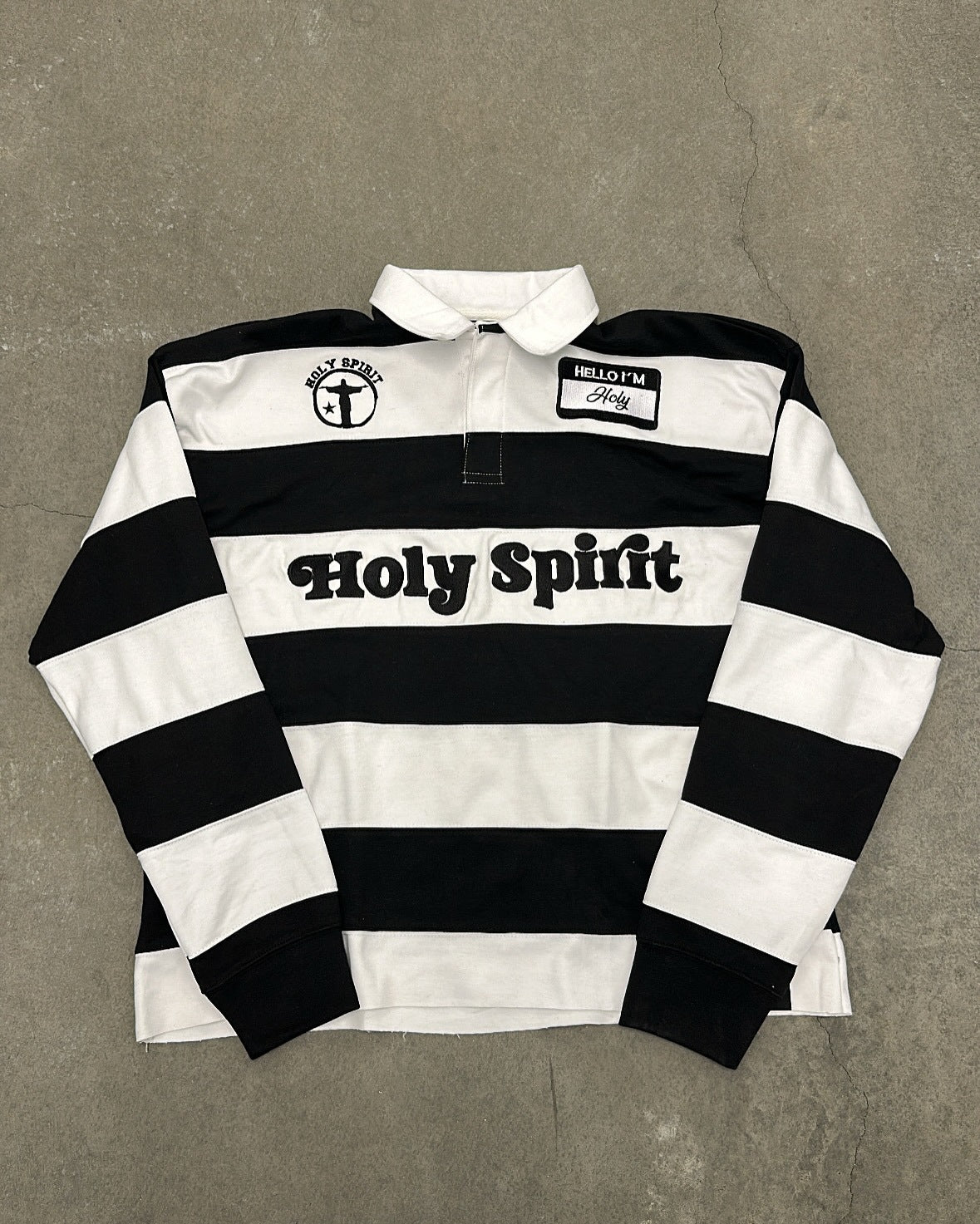 Retro Striped T-shirt With Letter Embroidery Top