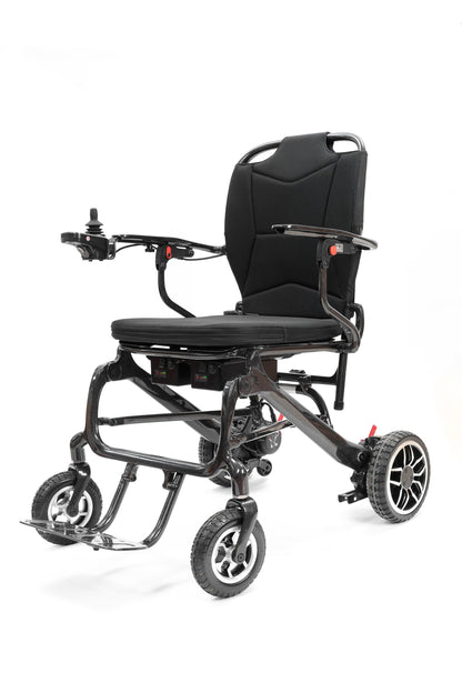 Wheelchair Electric Foldable Carbon Fiber 37 LB 30 Mile Range 38x24x37 In