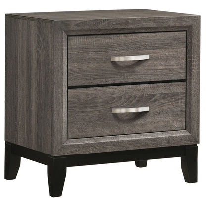 Watson Four-piece Full Bedroom Set Grey Oak