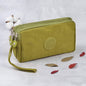 Simple Three-Layer Zipper Canvas Hand Purse