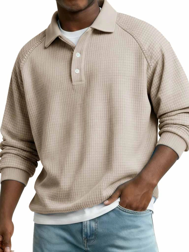 Mens Casual Stylish Long-sleeve Top