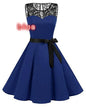 Lace Stitching Sleeveless Plus Size Dress Bottle