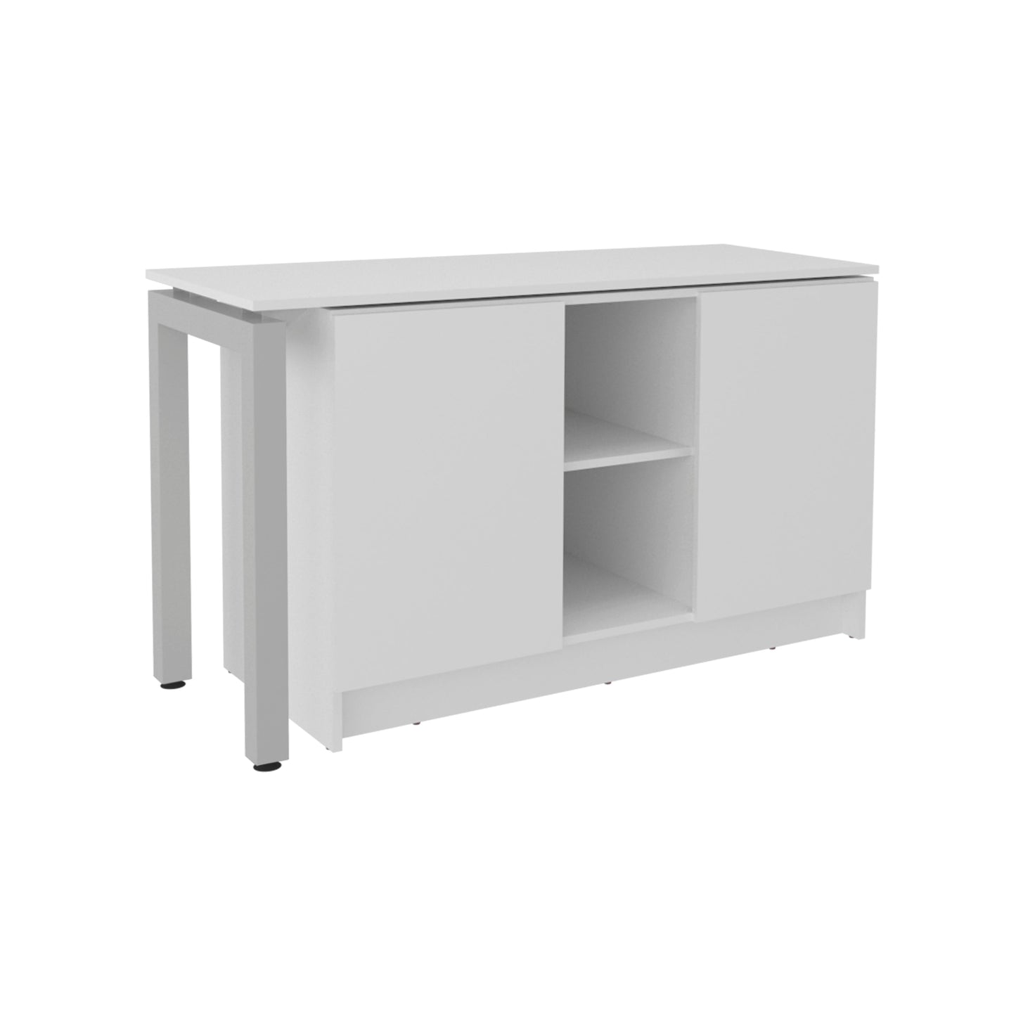 Rotable Desk 72-Inch Wide or Compact, Adjustable Workstation Two Directions