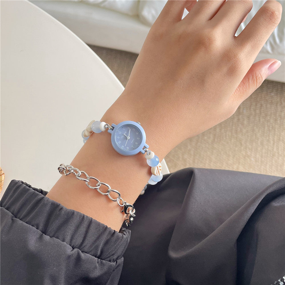 Creative Niche Unpopular Sweet Beaded Watch Ins Style High Appearance