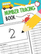 Number Tracing Book: Learn to Write Numbers 0 to 50 Handwriting Workbook for Pre K, Kindergarten and Kids Ages 3-5 - Paperback