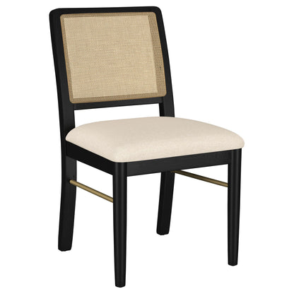 Arini 5-piece Extension Leaf Dining Table Set Sand Wash and Black