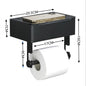 Stainless steel tissue box-black flat surface