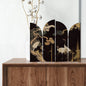 Mini Chinese Folding Screen – Desktop Flower & Bird Room Divider Ornament