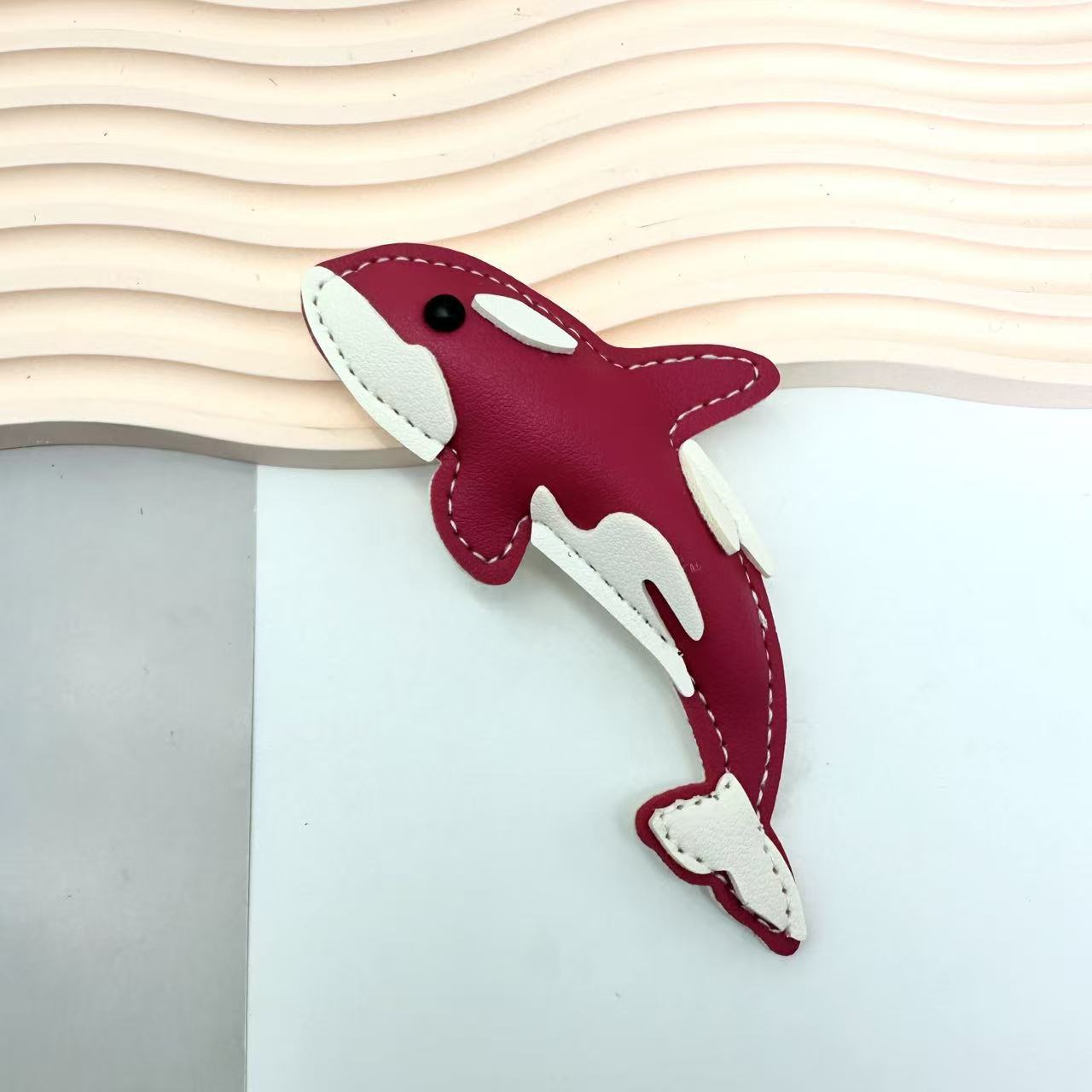 New-style Marine Animal Keychain Made Of PU Leather Shark