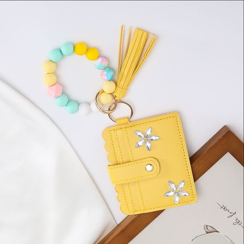 Creative Silicone Bead Wrist Anti-Lost Coin Purse