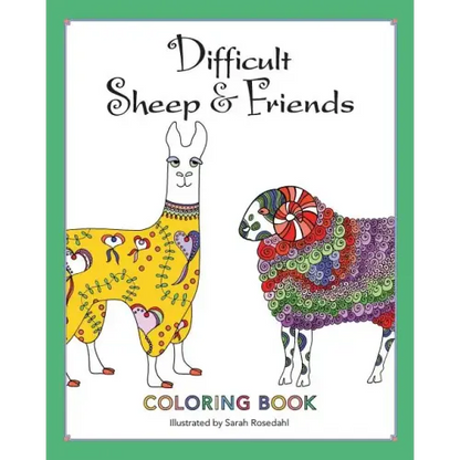 Difficult Sheep & Friends: Coloring Book - Paperback