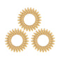 Invisibobble Original Golden Adventure 3-Piece Hair Ties Set - Stylish Hair Accessories for Women