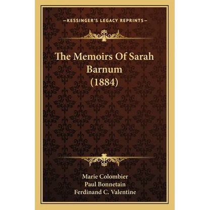 The Memoirs Of Sarah Barnum (1884) - Paperback