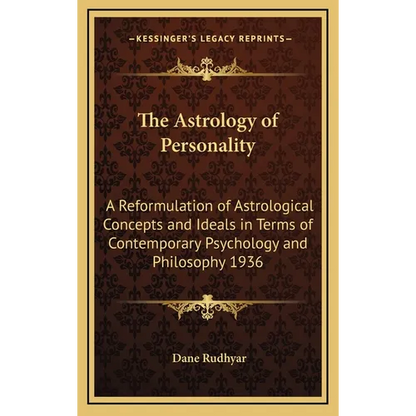 The Astrology of Personality: A Reformulation of Astrological Concepts and Ideals in Terms of Contemporary Psychology and Philosophy 1936 - Hardcover