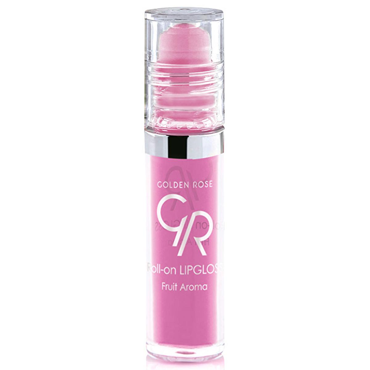 Golden Rose Strawberry Flavored Lip Gloss - Moisturizing Roll-On with Fruit Extracts