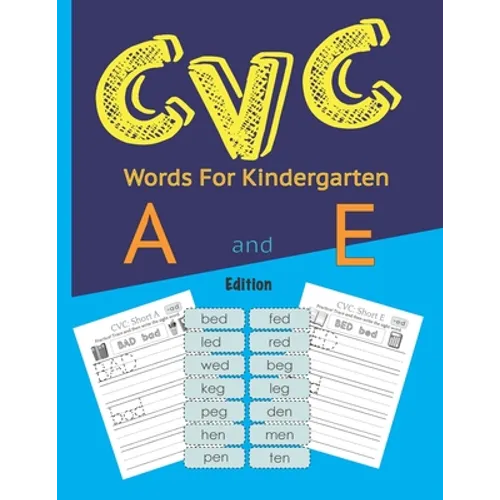 CVC Words For Kindergarten: A CVC Words Book - Paperback
