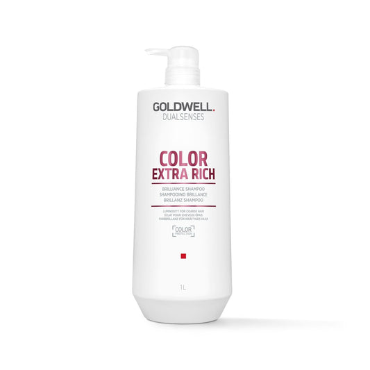 Goldwell Dualsenses Color Extra Rich Shampoo for Color-Treated Hair - 1000ml, Enhances Shine & Richness