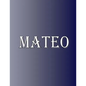 Mateo: 100 Pages 8.5" X 11" Personalized Name on Notebook College Ruled Line Paper - Paperback