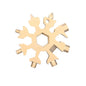18-in-1 Snowflake Multi-Tool: Outdoor Camping Wrench, Bottle Opener, Screwdriver