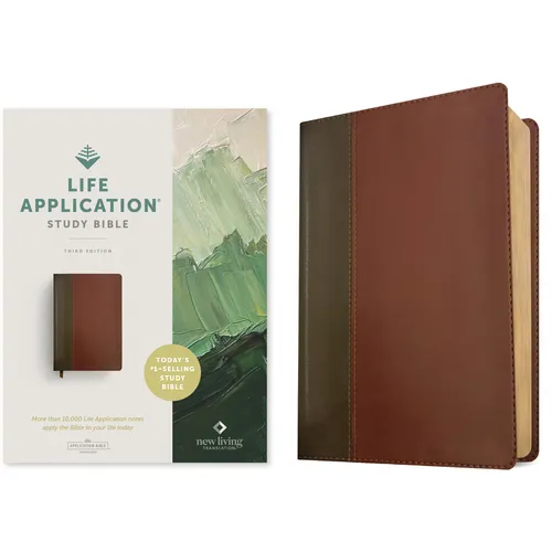 NLT Life Application Study Bible, Third Edition (Red Letter, Leatherlike, Brown/Tan) - Imitation Leather