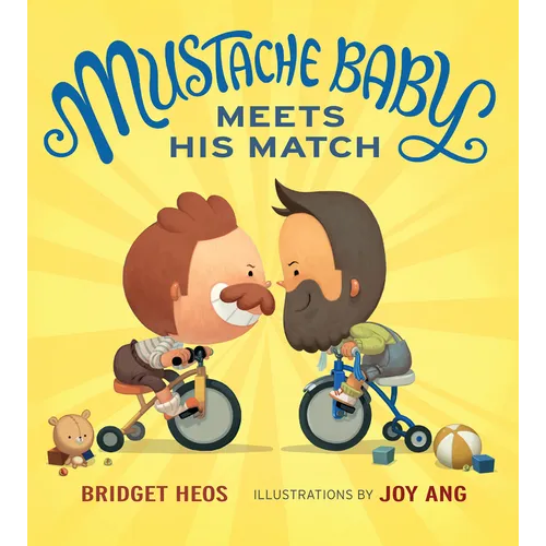 Mustache Baby Meets His Match Board Book - Board Book
