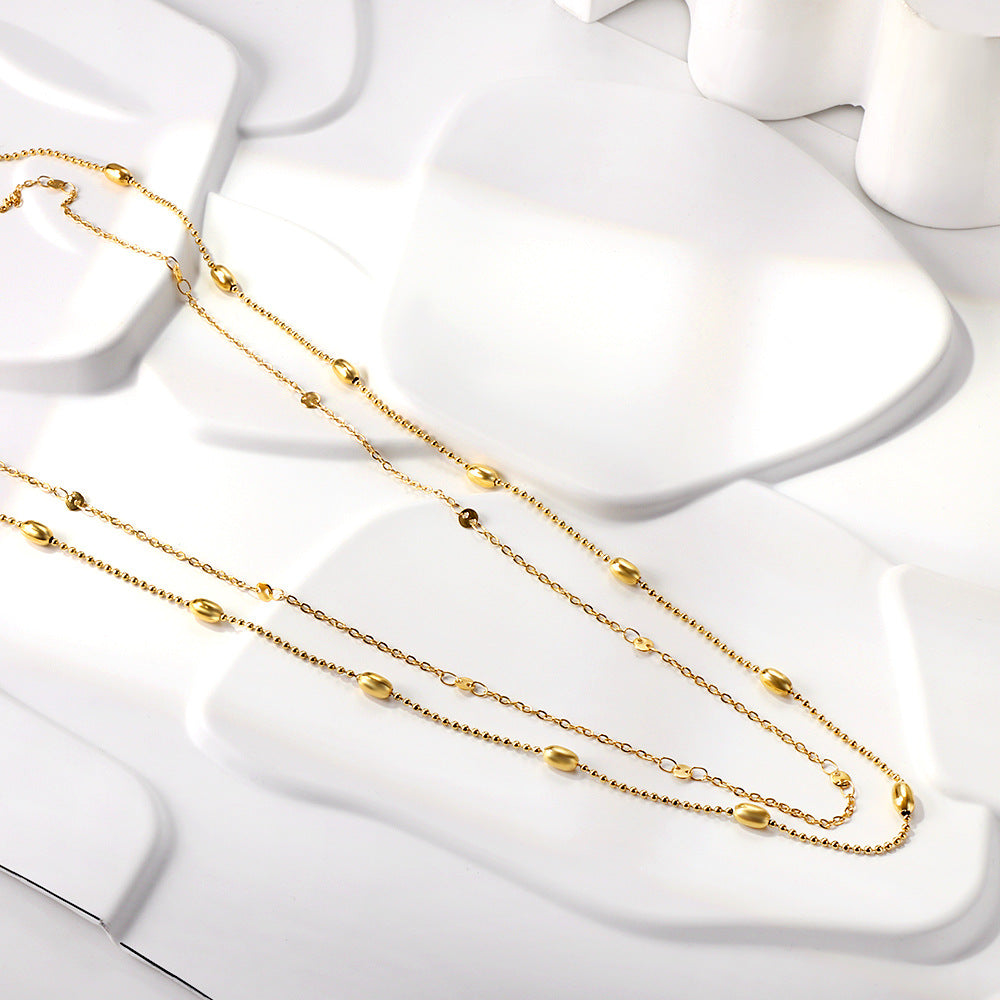 Sweet-and-cool Edgy Two-layer Waist Chain