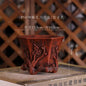 Purple Sand Plum Blossom Bonsai Pot – Carved Traditional Chinese Planter