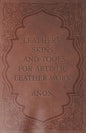 Leathers, Skins and Tools for Artistic Leather Work - Paperback