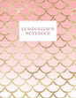 Composition Notebook: Wide-Ruled Coral Mermaid Style Fish Scale Design - Paperback