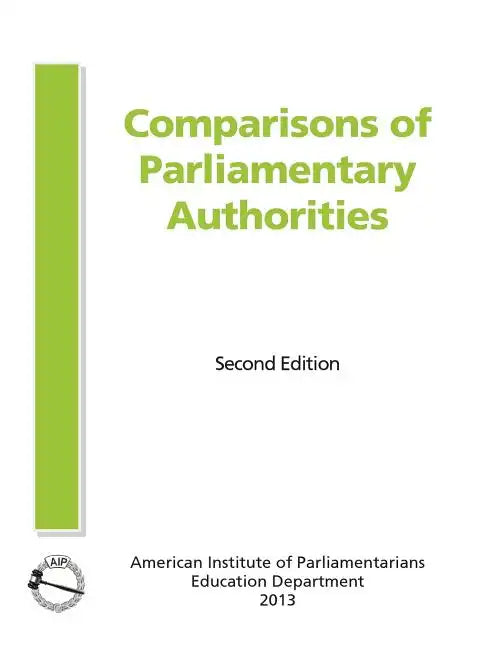 Comparisons of Parliamentary Authorities - Paperback