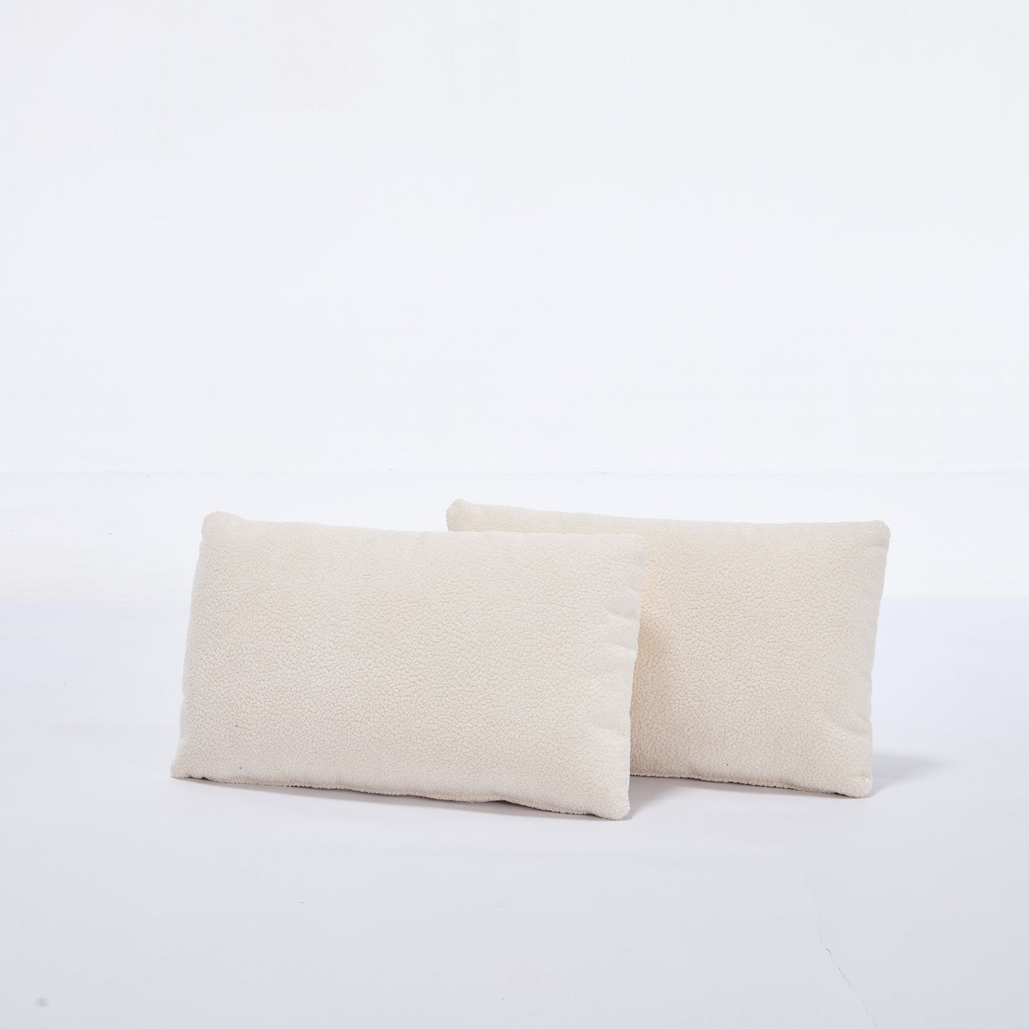 Sectional Sofa Cloud Modular Flannelette Beige 2 Seat 88 In 4 Pillows