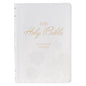 KJV Bible Super Giant Print Faux Leather White - Leather
