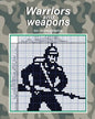 Warriors and weapons - 50 nonograms - Paperback