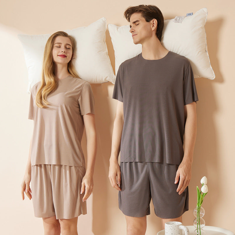 Men's Thin Section Traceless Ice Silk Home Wear