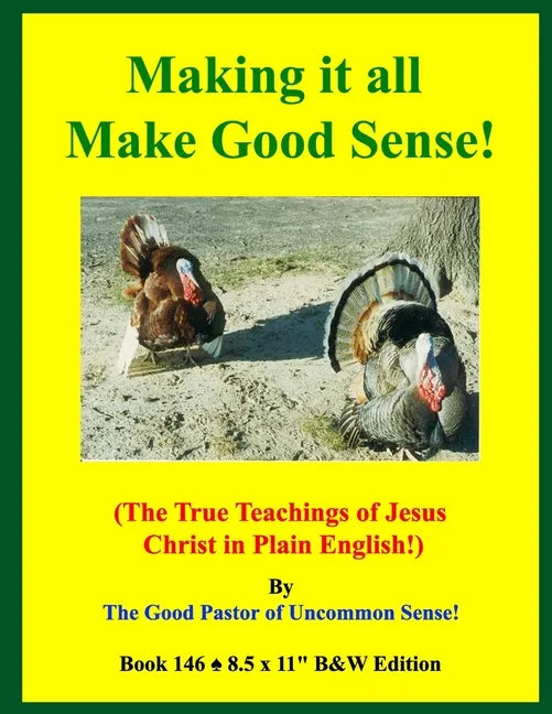 Making it all Make Good Sense!: (The True Teachings of Jesus Christ in Plain English!) B&W Edition! - Paperback