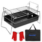 Camping Grill Barbecue Tool Folding & Lightweight Steel Mesh Portable