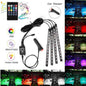 Car LED Strip Lights with Sound Active Function and Remote Controller