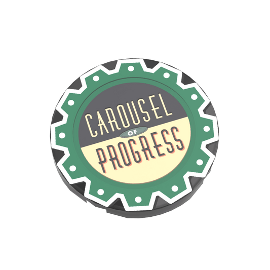 Carousel of Progress Sign - Custom Printed - Made Using a LEGO® Tile