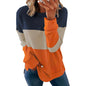 Casual Crewneck Tie Dye Sweatshirt Striped Printed Loose Soft Long Sleeve Pullover Tops Shirts