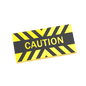 Caution Warning Sign - Custom Printed - Made Using a LEGO® Tile