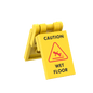 Caution - Wet Floor Warning A-Frame Sign - Custom Printed Set - Made Using LEGO® Parts & Pieces